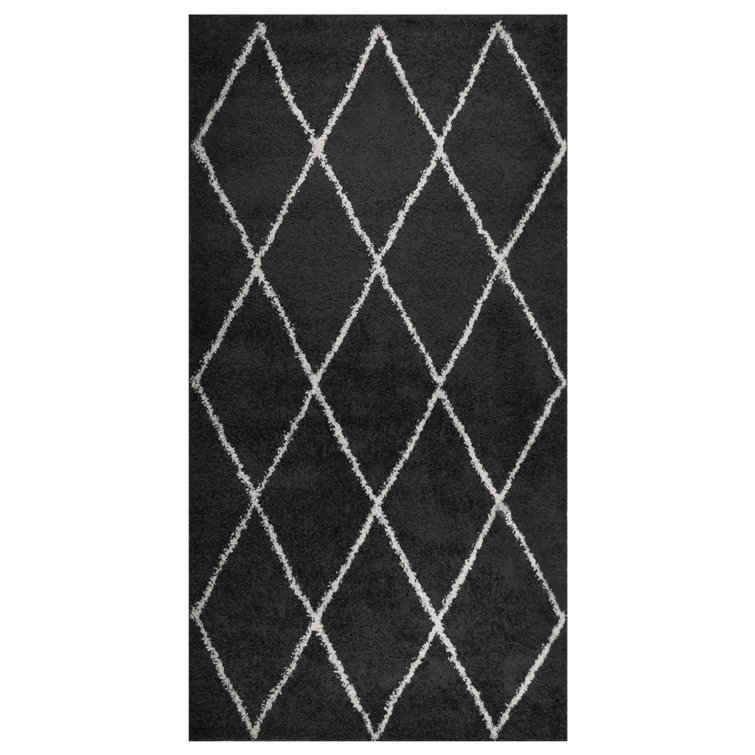 Natur Pur Kon Shaggy Black Rug Wayfair.co.uk